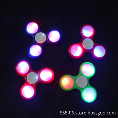 2017 new fidget spinner with led light customized logo hand spinner